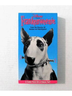 Disney Presents Frankenweenie VHS 1984 Tim Burton Classic B/W PG Daniel Stern